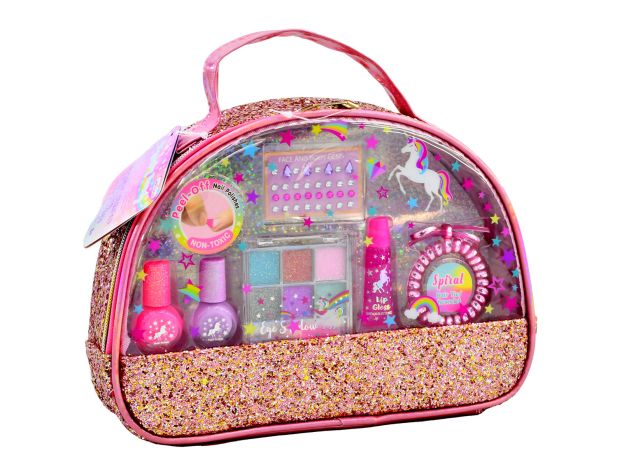کیف لوازم آرایشی مدل یونیکورنی درخشان, image