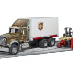 کامیون حمل بار Mack همراه با لیفت تراک‬‎ برودر Bruder, image 6
