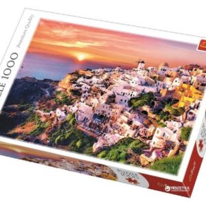 پازل 1000 تکه ترفل مدل غروب آفتاب در سانتورینی, image