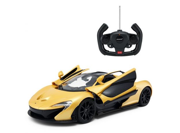 ماشین کنترلی Mclaren مدل P1 GTR با دربهای بازشونده (زرد), image