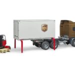 کامیون حمل بار Scania به همراه لیفت تراک‬‎ برودر Bruder, image 2