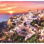 پازل 1000 تکه ترفل مدل غروب آفتاب در سانتورینی, image 2