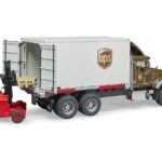 کامیون حمل بار Mack همراه با لیفت تراک‬‎ برودر Bruder, image 2