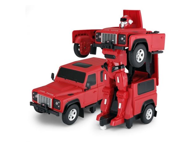 ماشین کنترلی تبدیل شونده لندرور دیفندر قرمز راستار با مقیاس 1:14, تنوع: 76400-Red, image