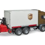 کامیون حمل بار Scania به همراه لیفت تراک‬‎ برودر Bruder, image 3