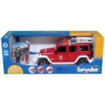 ماشین آتشنشانی جیپ رنگلر به همراه فیگور آتش نشان برودر Bruder, image 5