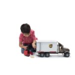 کامیون حمل بار Mack همراه با لیفت تراک‬‎ برودر Bruder, image 7