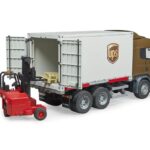 کامیون حمل بار Scania به همراه لیفت تراک‬‎ برودر Bruder, image 4