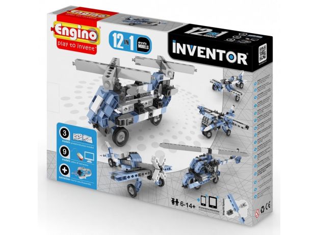 بلاک ساختنی Engino اینونتور 12 در 1 مدل هواپیماها, image