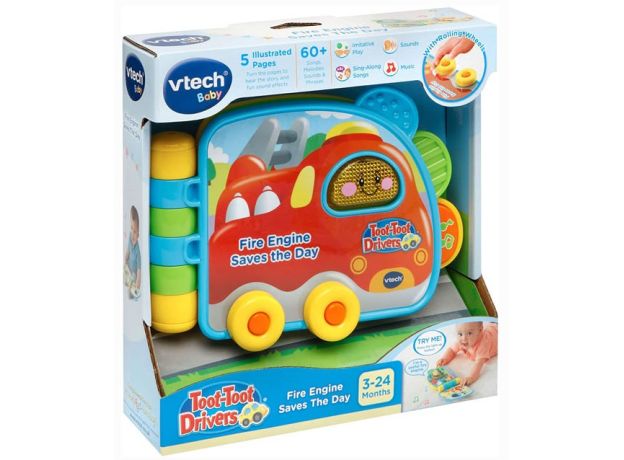 کتاب داستان موزیکال ماشین آتش نشانی Vtech, image