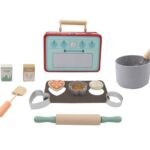 ست شیرینی‌ پزی چوبی با جعبه فلزی پیکاردو, image 4