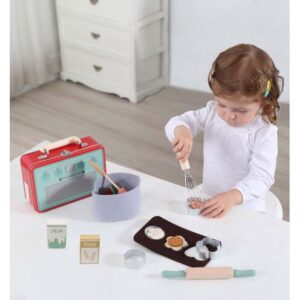 ست شیرینی‌ پزی چوبی با جعبه فلزی پیکاردو, image