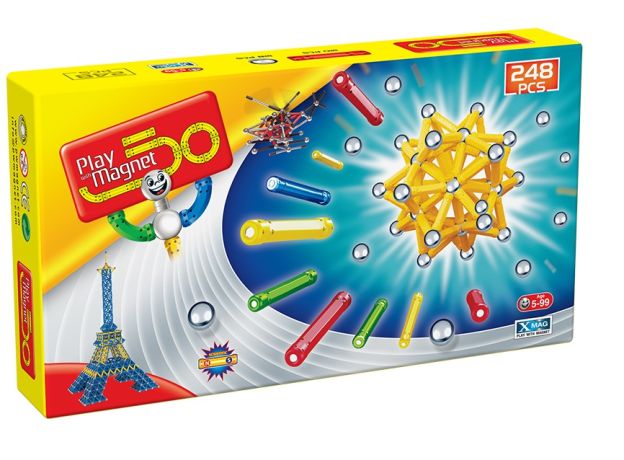 ست بازی مگنتی 248 تایی کلاسیک پلی مگنت, image
