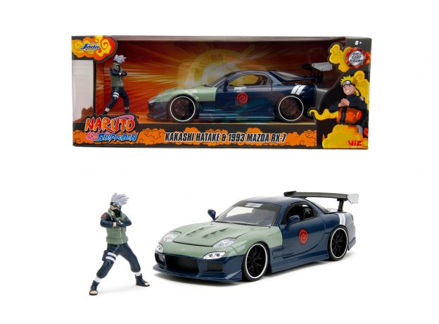 ماشین فلزی مزدا RX-7 1993 به همراه فیگور کاکاشی هاتاکه با مقیاس 1:24, تنوع: Kakashi Hatake-253255055, image