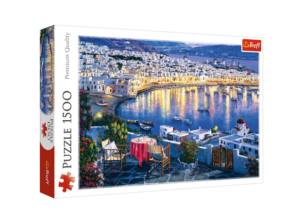 پازل 1500 تکه ترفل مدل غروب جزیره میکانوس, image