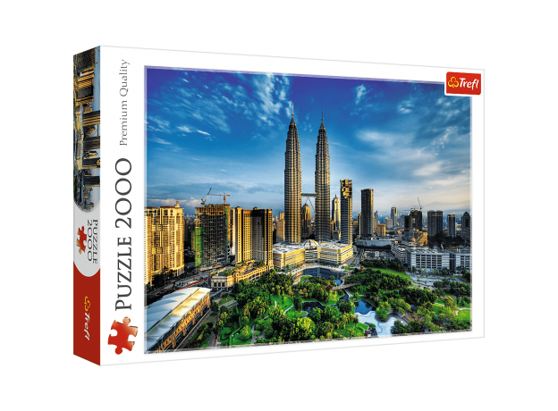 پازل 2000 تکه ترفل مدل برج‌های دوقلو پتروناس, image