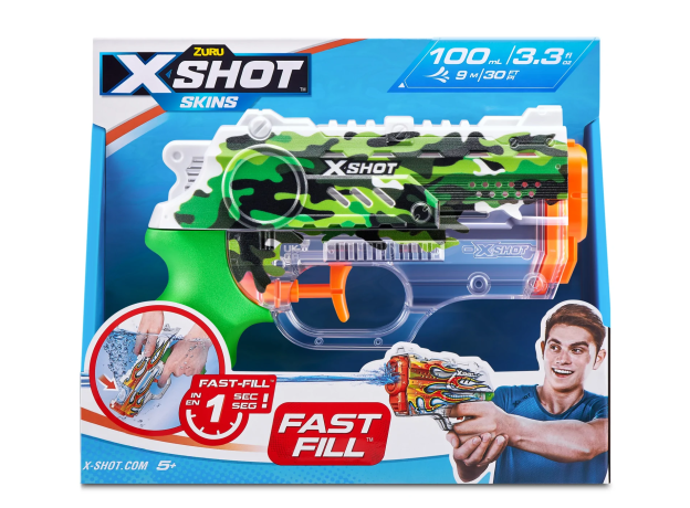 تفنگ آبپاش ایکس شات X-Shot سری Skins مدل Jungle Camo, تنوع: 11853-Jungle Camo, image
