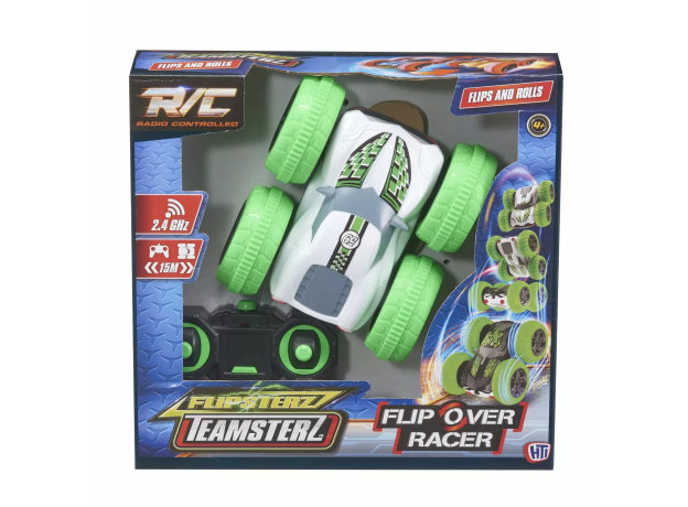 ماشین کنترلی Flipsterz مدل Flip Over Racer سفید و سیاه, image