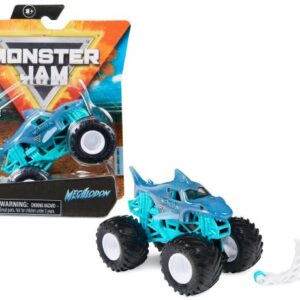 ماشین Monster Jam مدل Megalodon با مقیاس 1:64 به همراه پایه
