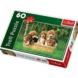 پازل 60 تکه ترفل مدل Beagle Puppies