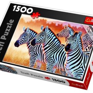 پازل 1500 تکه ترفل مدل گورخرها