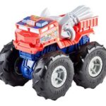پک تکی ماشین 13 سانتی Hot Wheels سری Monster Truck مدل Twisted Tredz (5 Alarm), تنوع: GVK37-5 Alarm, image 4