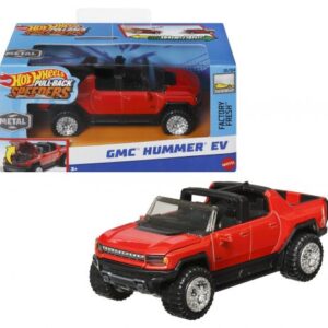 ماشین عقب کش Hot Wheels سری Pull-Back Speeders مدل GMC Hummer EV قرمز