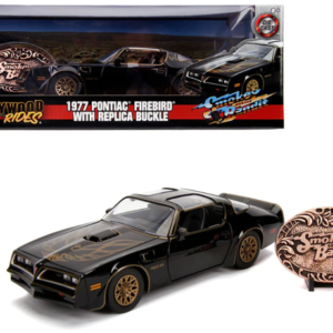 ماشین فلزی پونتیاک مدل 1977 Firebird به همراه نشان فلزی Smokey and the Bandit با مقیاس 1:24
