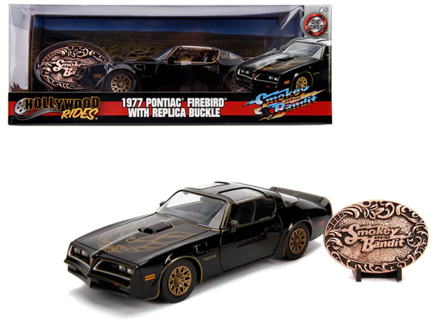 ماشین فلزی پونتیاک مدل 1977 Firebird به همراه نشان فلزی Smokey and the Bandit با مقیاس 1:24, image