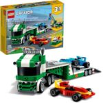 لگو کریتور 3 در 1 مدل کامیون حمل ماشین مسابقه (31113), image