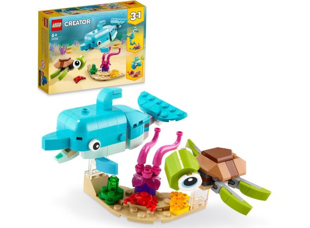 لگو کریتور 3 در 1 مدل دلفین و لاک پشت (31128), image