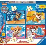 پازل 4 در 1 راونزبرگر مدل سگ های نگهبان Paw Patrol, image