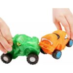 پک دوتایی ماشینهای فشاری گو جیت زو Goo Jit Zu سری Goo Mobiles مدل Turbo Tygor و Rumble Rock Jaw, تنوع: 42674-Smash Pack, image 3