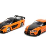 پک 2 تایی ماشین های فلزی Fast & Furious مدل Toyota GR Supra و Han’s Mazda Rx-7 با مقیاس 1:32, image 2
