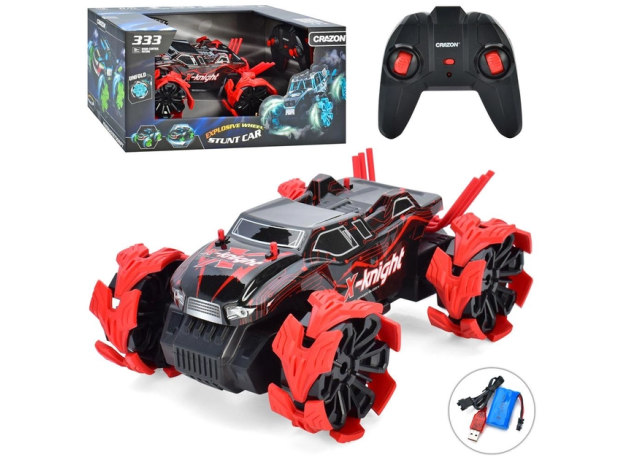 ماشین کنترلی Explosive Wheel Stunt Car مدل X-Knight با مقیاس 1:16 Crazon, image