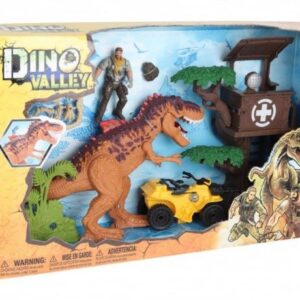 ست بازی شکارچیان دایناسور Dino Valley مدل Dinosaur Hunter And Tree House