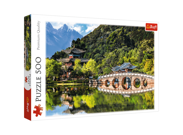 پازل 500 تکه ترفل مدل دریاچه اژدهای سیاه در چین, image
