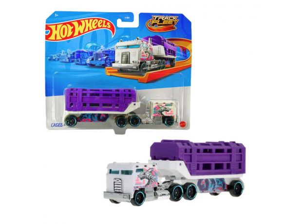 کامیون مسابقه ای Hot Wheels مدل Caged Cargo, تنوع: BFM60-979J-Caged Cargo, image