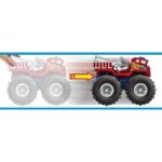 پک تکی ماشین 13 سانتی Hot Wheels سری Monster Truck مدل Twisted Tredz (5 Alarm), تنوع: GVK37-5 Alarm, image 6