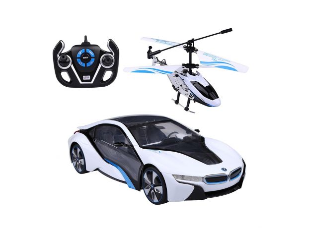 هلیکوپتر و ماشین کنترلی BMW I8, image