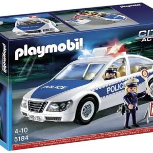 پلی موبیل ماشین پلیس با چراغ هشدار (playmobil), image