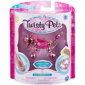 پک تکی دستبند درخشان Twisty Petz مدل Goldie flying unicorn