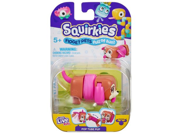 فیجت حیوون کوچولوی Squirkies مدل Pop Tube Pup, image