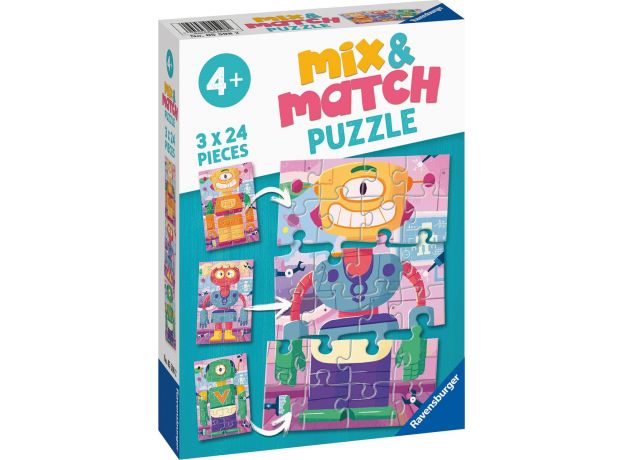 پازل 3 در 1 راونزبرگر مدل ربات های بامزه, image