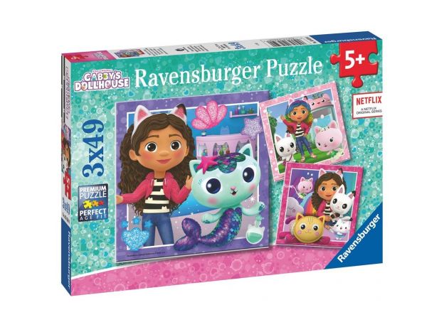 پازل 3 در 1 راونزبرگر مدل خانه عروسکی گبی, image