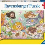 پازل 2 در 1 راونزبرگر مدل پری های کوچک و پری دریایی, image