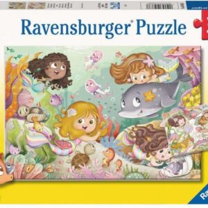 پازل 2 در 1 راونزبرگر مدل پری های کوچک و پری دریایی, image