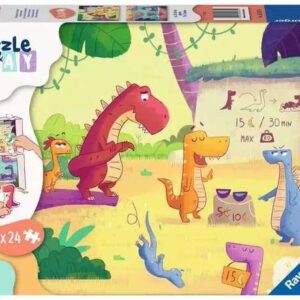 پازل 2 در 1 و بازی راونزبرگر مدل دایناسورها در تابستان