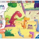 پازل 2 در 1 و بازی راونزبرگر مدل دایناسورها در تابستان, image