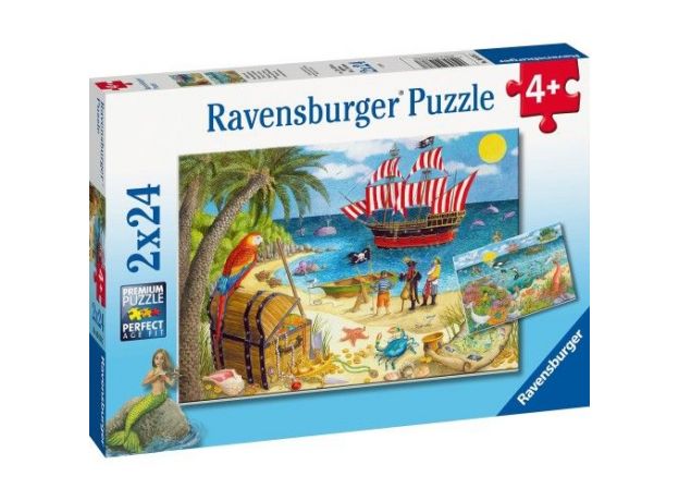 پازل 2 در 1 راونزبرگر مدل دزدان دریایی و پری دریایی ‌ها, image